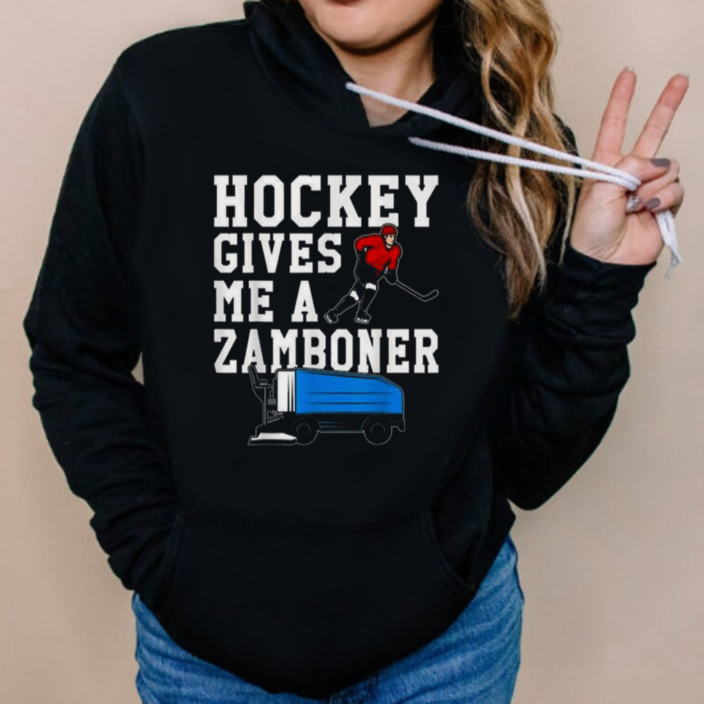 Vintage Retro Hockey Gives Me A Zamboner Hockey Shirt 5 Hoodies