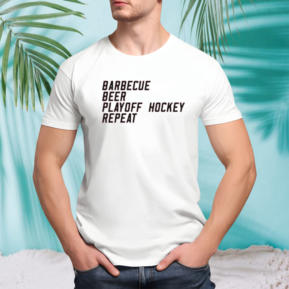 barbecue bear playoff hockey repeat Carolina Hurricanes hockey shirt