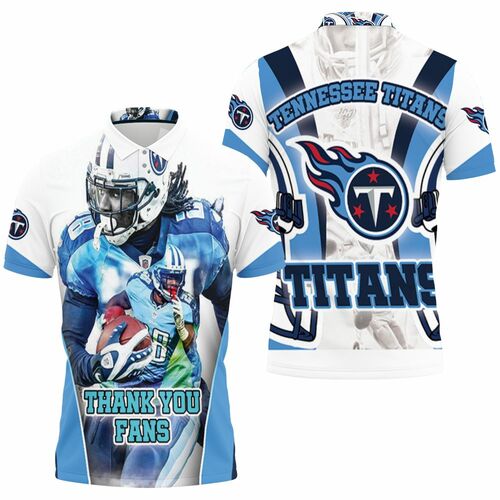 Chris Johnson #28 Tennessee Titans Afc South Division Super Bowl 3D All Over Print Polo Shirt