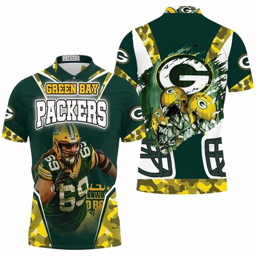 David Bakhtiari 69 Green Bay Packers Nfc North Division Champions Super Bowl 3D All Over Print Polo Shirt