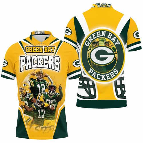 Green Bay Packers Logo Nfc North Division Champions Super Bowl 3D All Over Print Polo Shirt