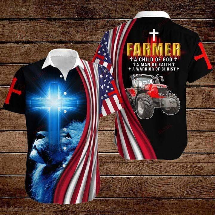 Jeep Farmer A Warrior Of Christ Lion God Hawaiian Shirt 1 Jeep Farmer A Warrior Of Christ Lion God Hawaiian Shirt