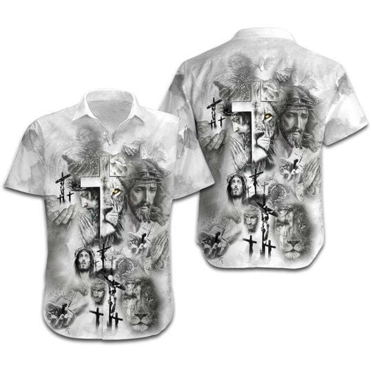 Jesus And Lion Hawaiian Shirt 1 Jesus And Lion Hawaiian Shirt