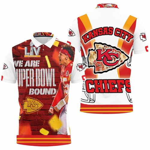 Kansas City Chiefs We Are Super Bowl Bound West Division Champions 3D All Over Print Polo Shirt