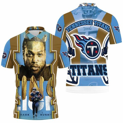 King Derrick Henry #22 Tennessee Titans Super Bowl Afc South Division Champions 3D All Over Print Polo Shirt