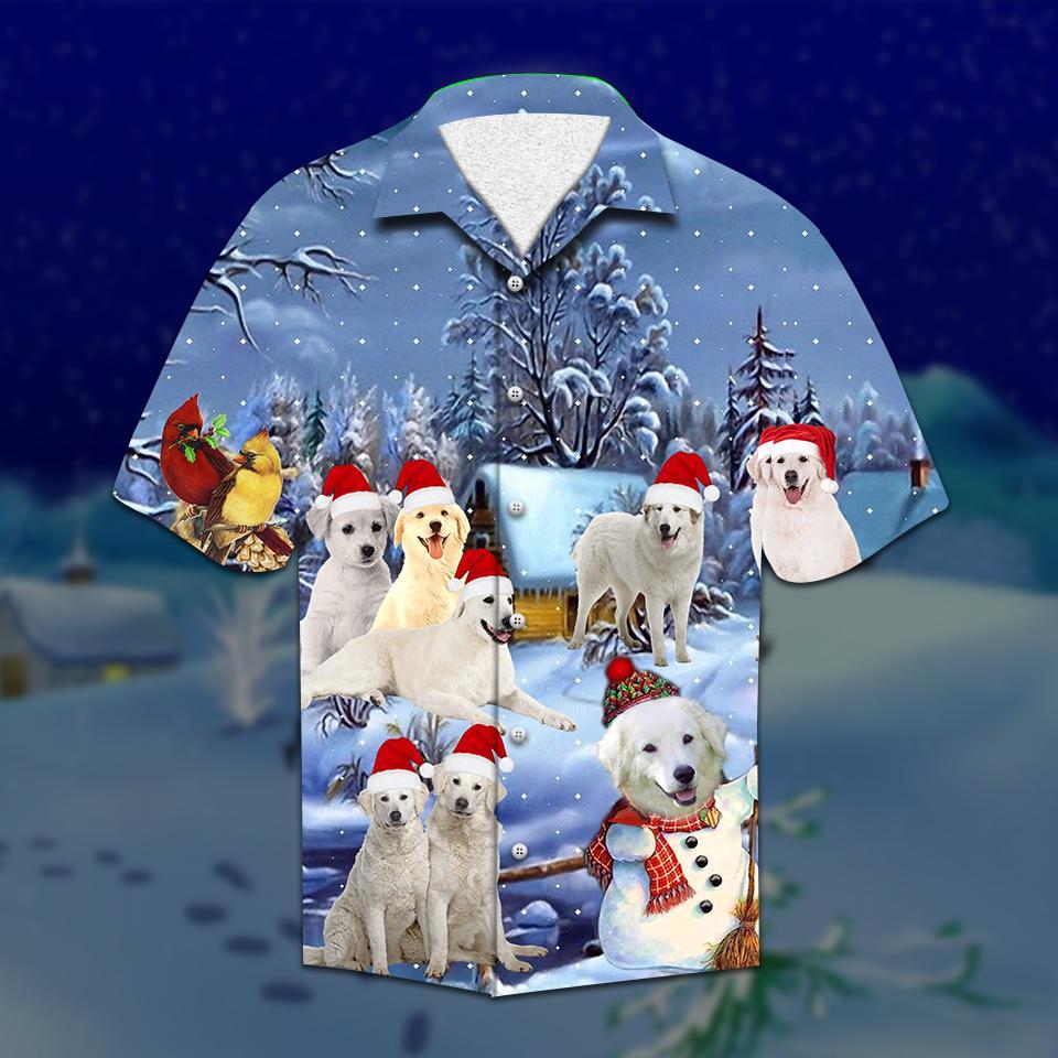 Kuvasz Christmas Hawaiian Shirt 1 Kuvasz Christmas Hawaiian Shirt