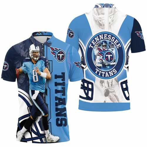 Marcus Mariota #8 Tennessee Titans Super Bowl 2021 Afc South Division Ship 3D All Over Print Polo Shirt