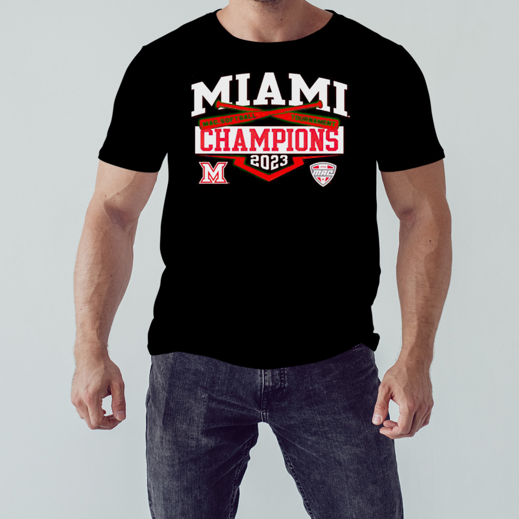 Miami Redhawks 2023 Mac Softball Conference Tournament Champions shirt