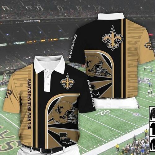 New Orleans Saints Nfl For Saints Fan 3D All Over Print Polo Shirt