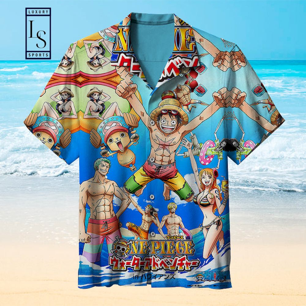 One Piece Beach Party Hawaiian Shirt