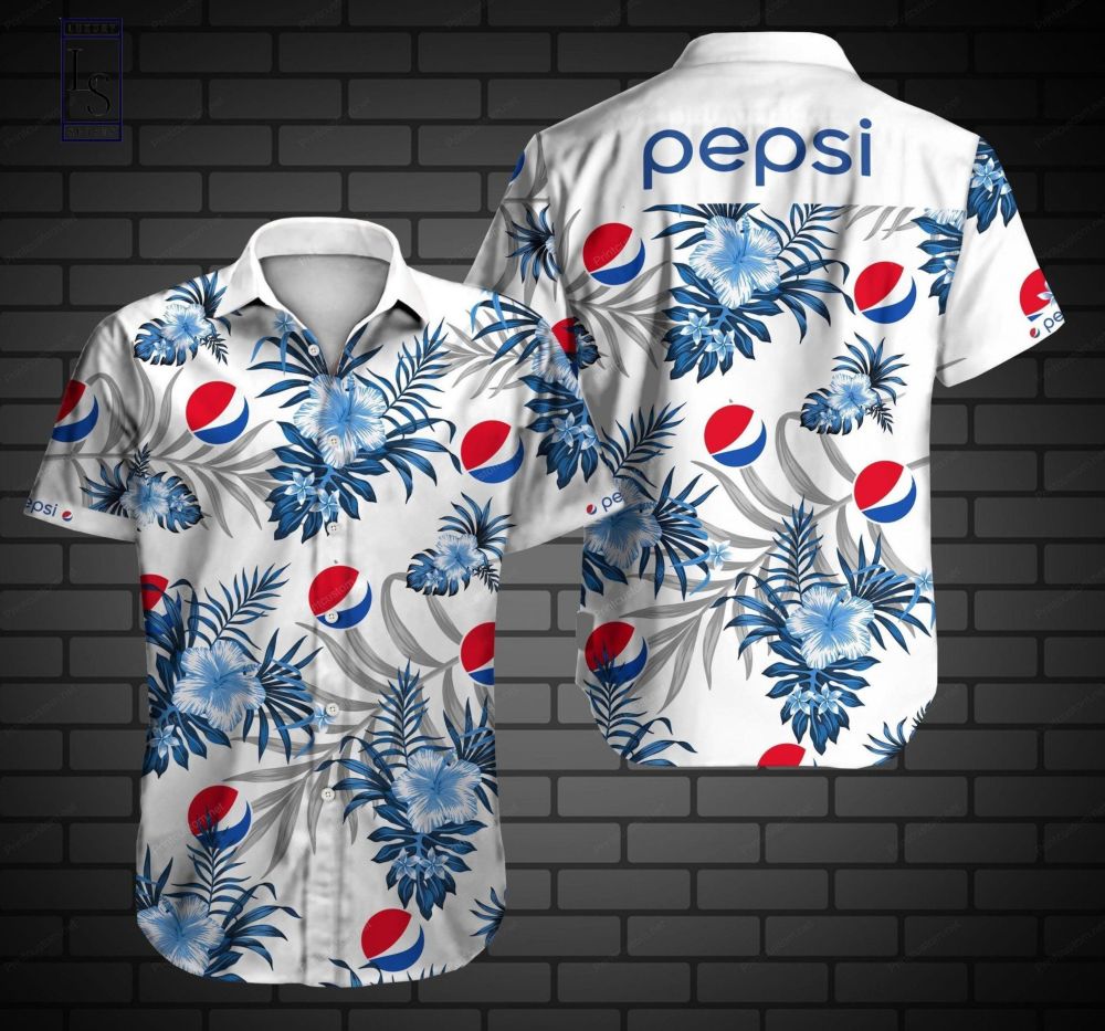 Pepsi Logo Short Sleeve Hawaiian Shirt