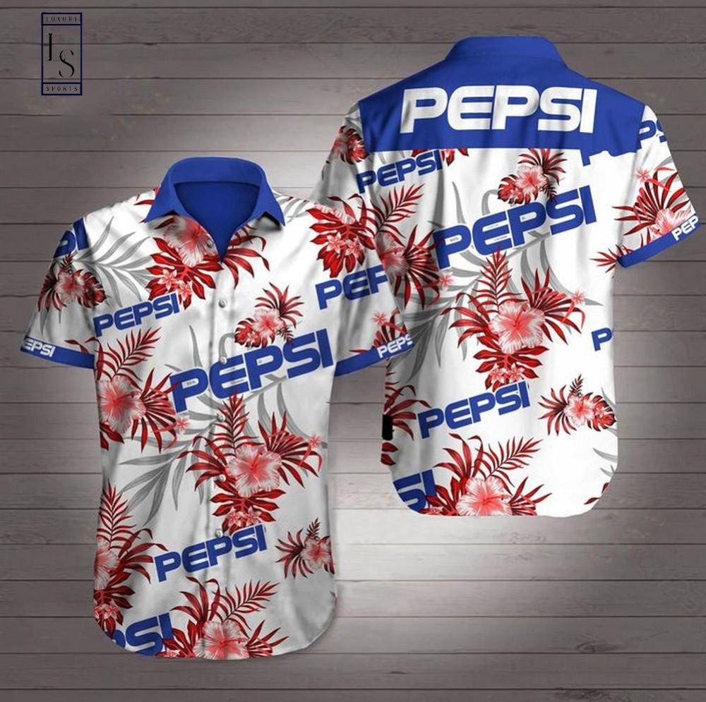 Pepsi Short Sleeve Hawaiian Shirt
