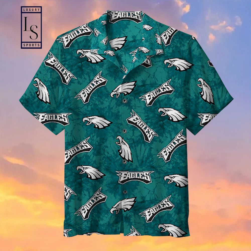 Philadelphia Eagles Logo 3D Hawaiian Shirt