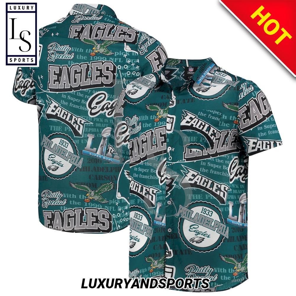 Philadelphia Eagles Super Bowl Hawaiian Shirt