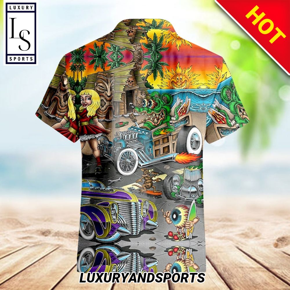 Rat Fink And The Hot Rod Story Hawaii Shirt