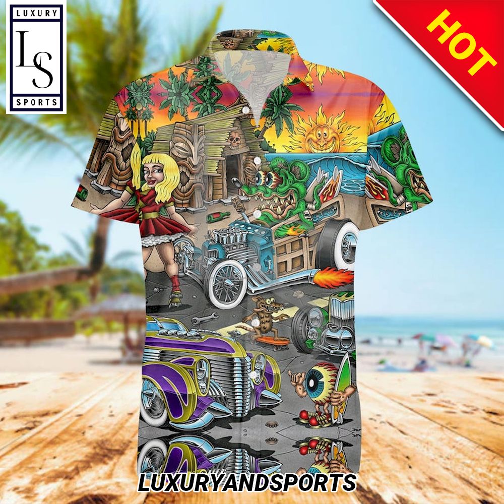 Rat Fink And The Hot Rod Story Hawaii Shirt