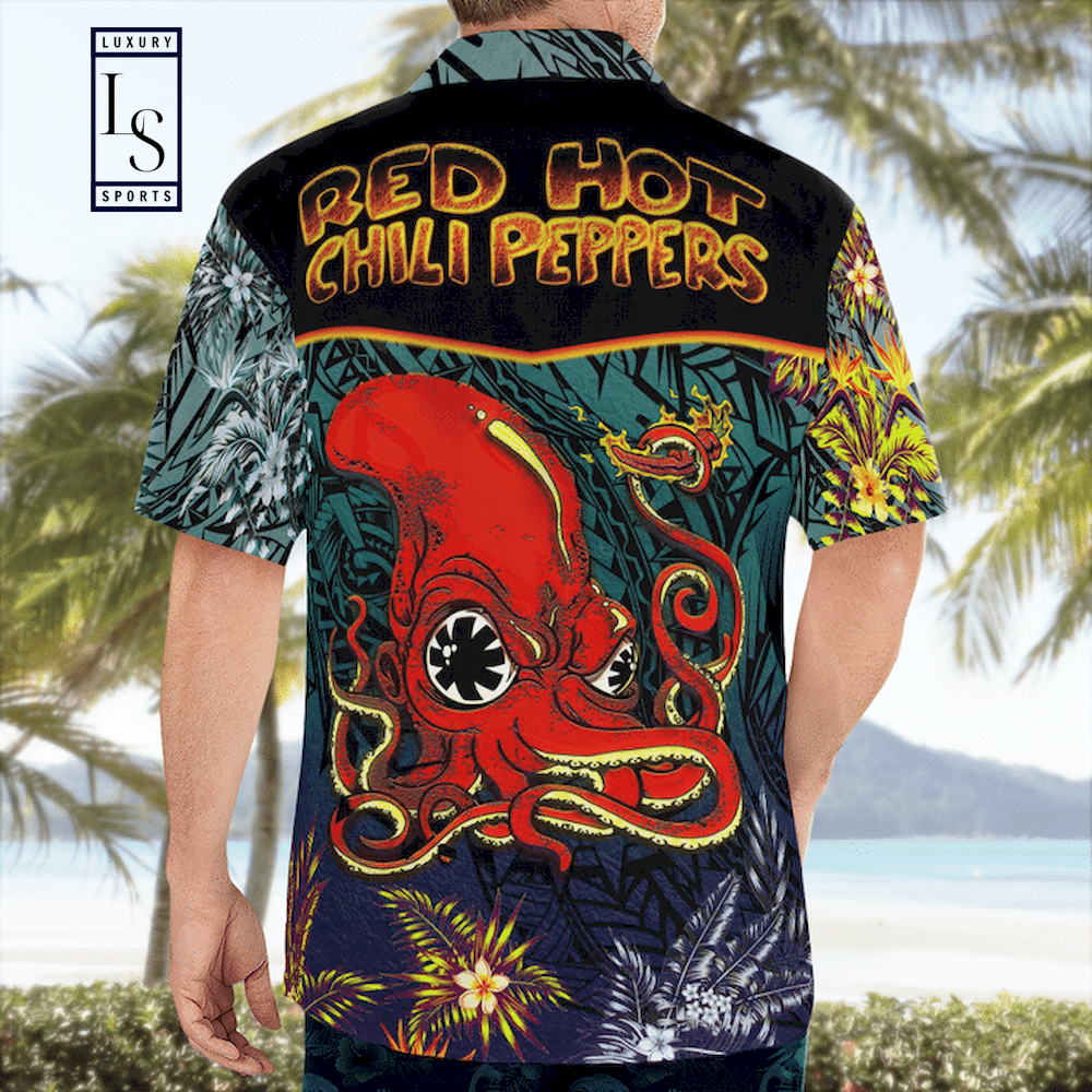 Red Hot Chili Peppers Octopus Hawaiian Shirt