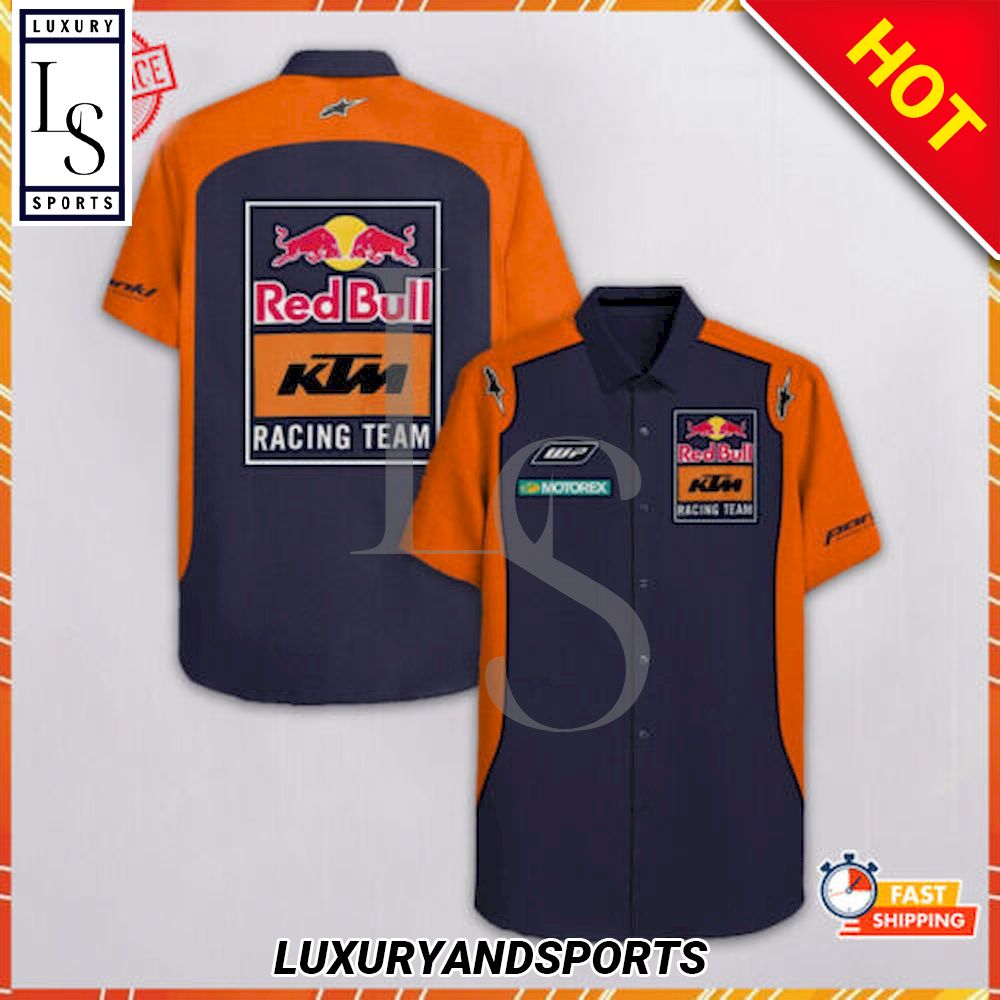 RedBull KTM Racing Team Hawaiian Shirt