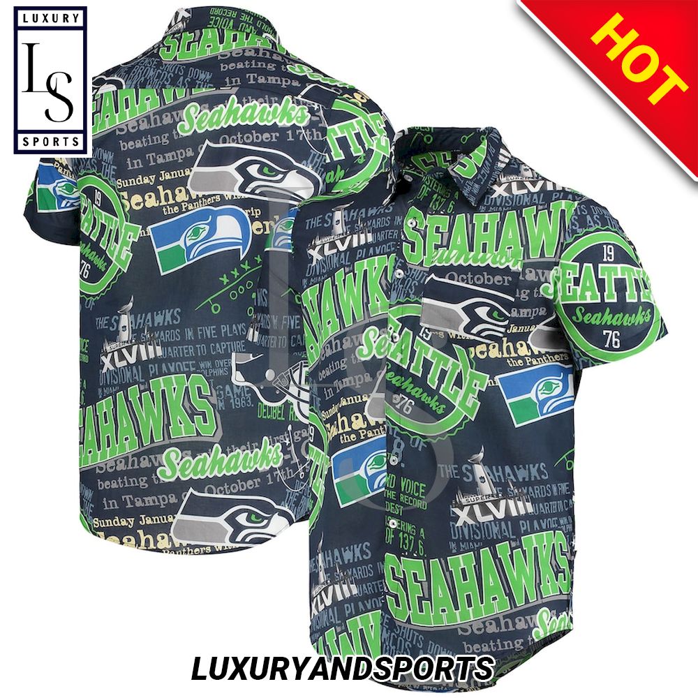 Seattle Seahawks Super Bowl Hawaiian Shirt