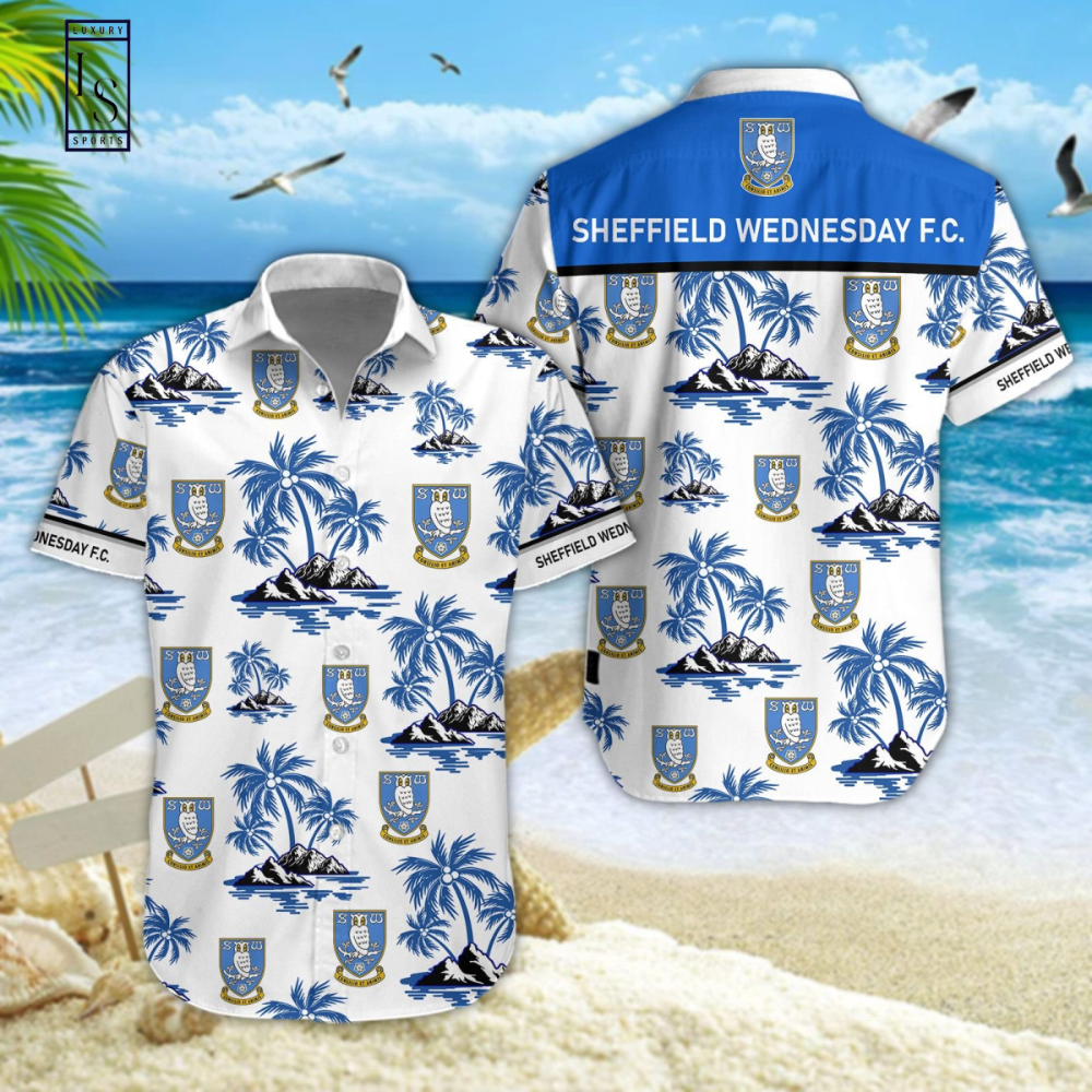 Sheffield Wednesday FC Hawaiian Shirt and Beach Shorts