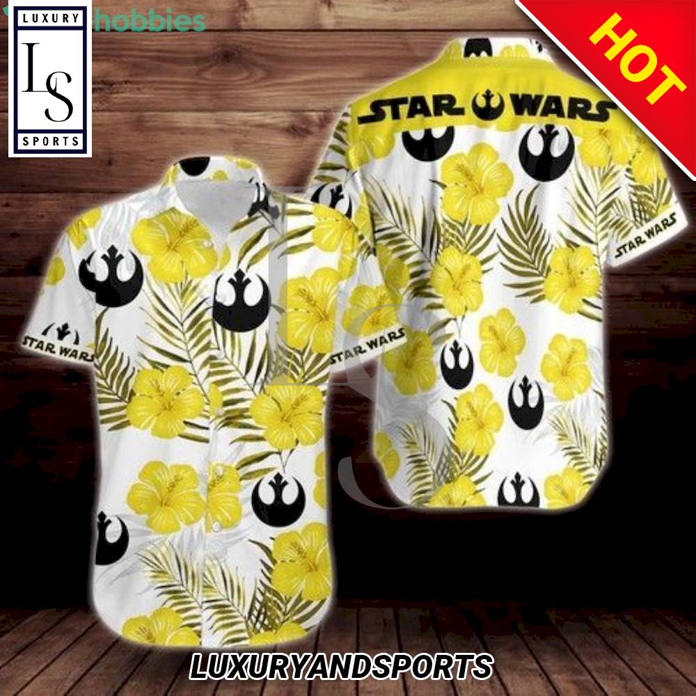 Star Wars Tropical Flower Hawaiian Shirt