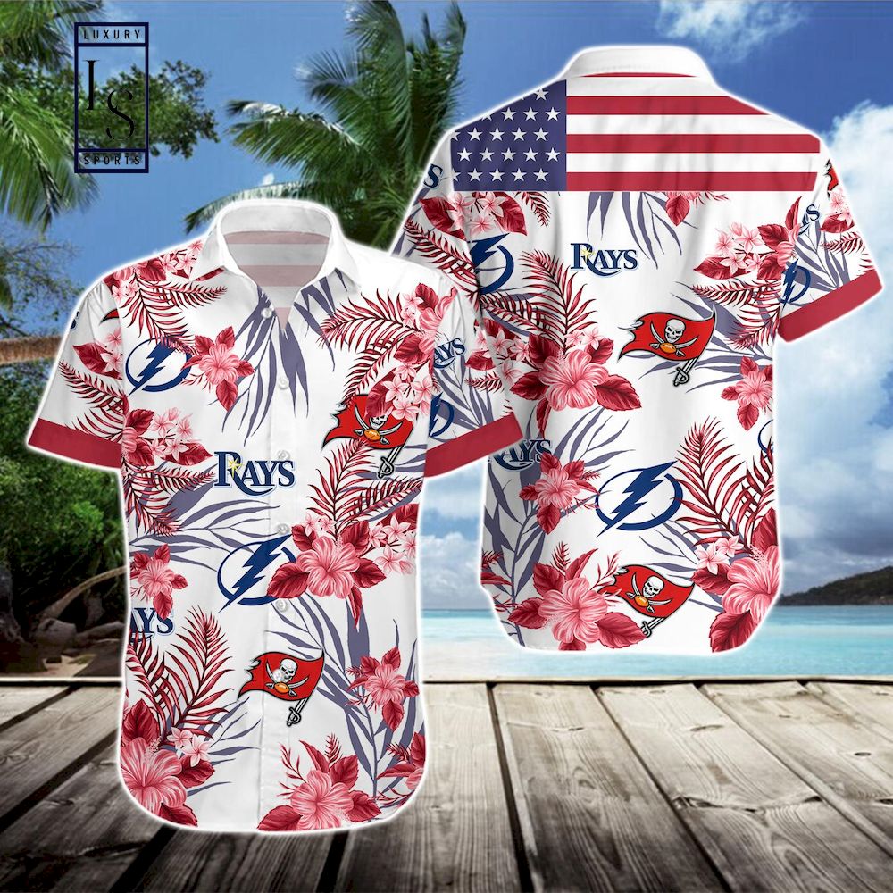 Tampa Bay Buccaneers Tampa Bay Lightning Tampa Bay Rays Hawaiian Shirt