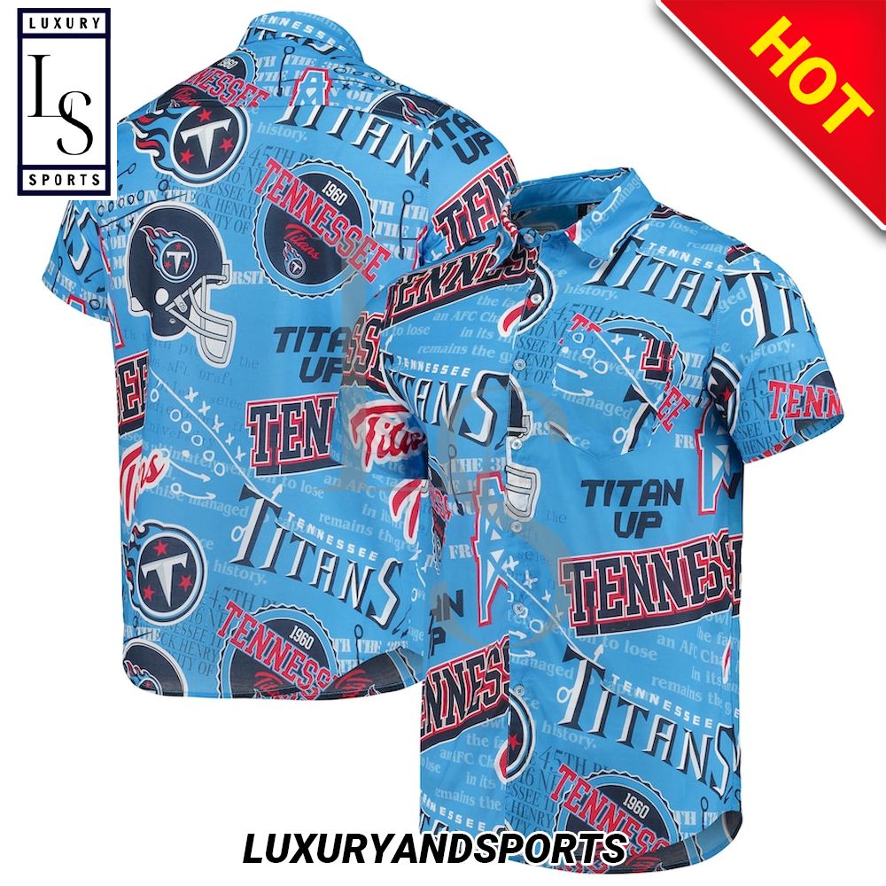 Tennessee Titans Titan Up Hawaiian Shirt