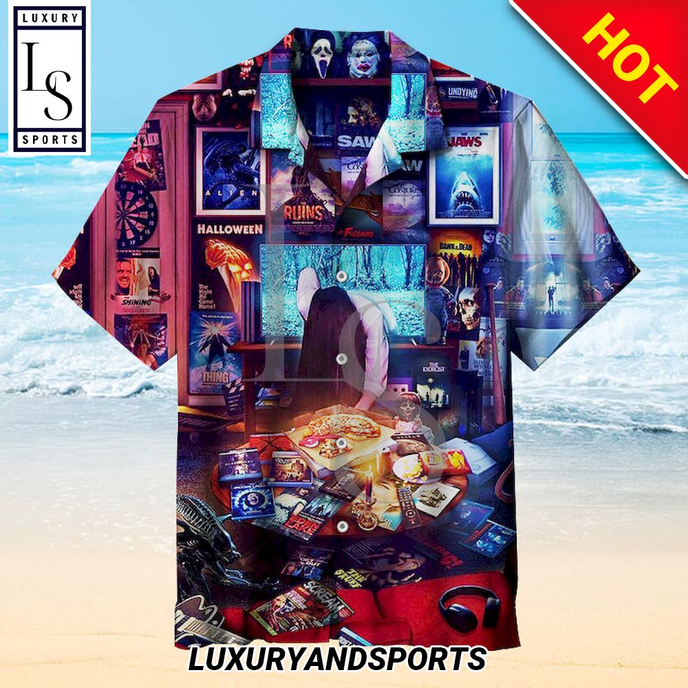 The Ring Nostalgic Horror Hawaiian Shirt