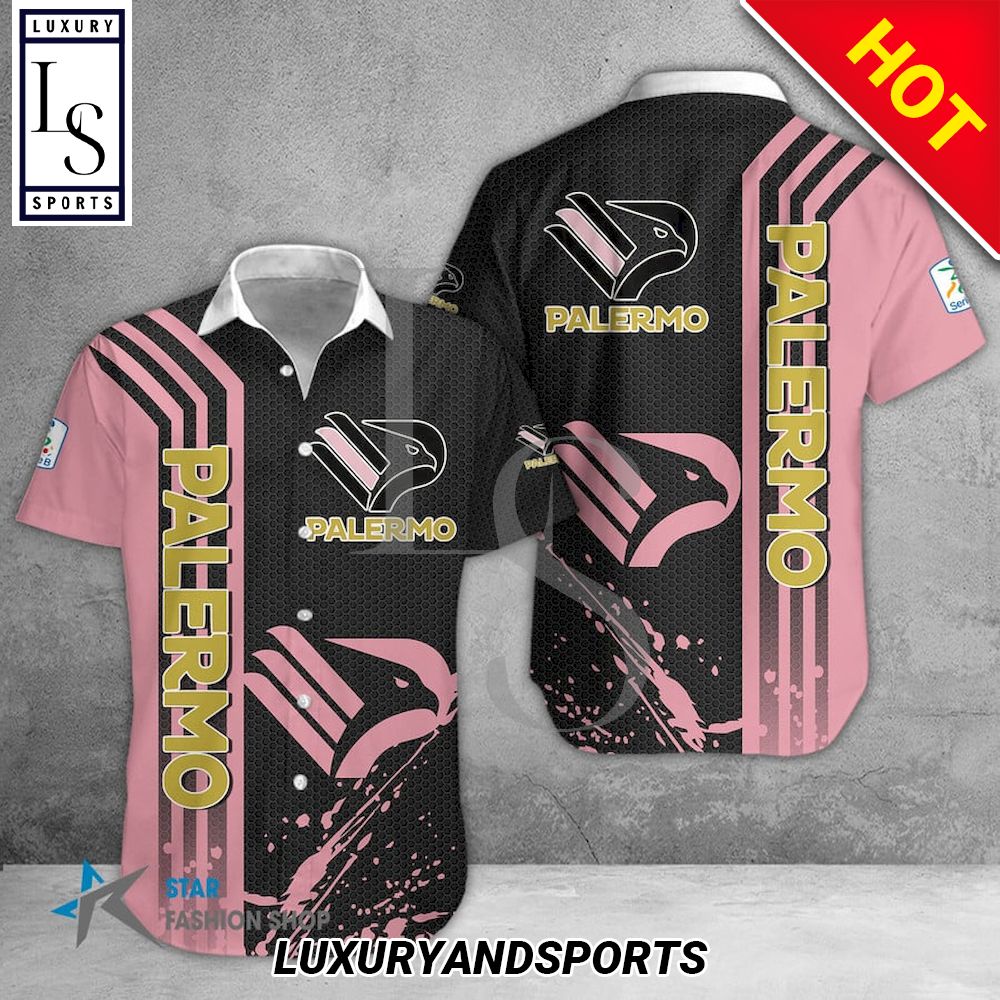 U.S. Città di Palermo Seria B Hawaiian Shirt