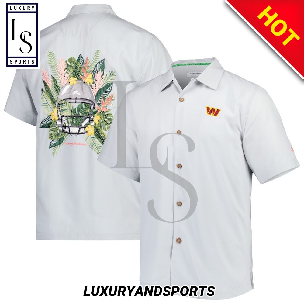 Washington Commanders Print Swordfish Hawaiian Shirt