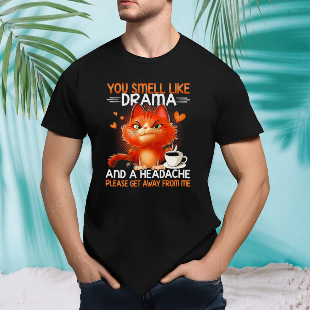 You Smell like Drama and a Headache Please get away from me shirt