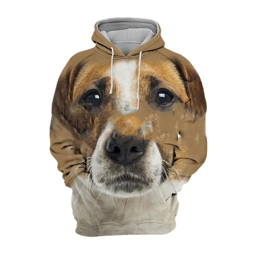 Animal Dog 3D Printed Hoodie Unisex Pullover Funny Dog Hoodie Casual Street Sportswear