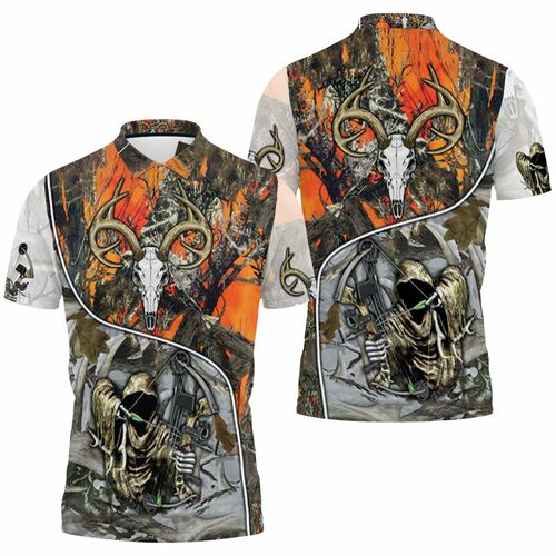 Bone Reaper Bow Hunter Jersey 3D All Over Print Polo Shirt