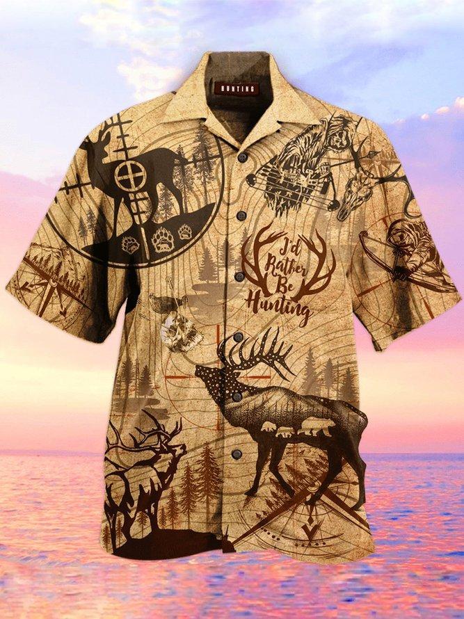 Deer Hunting Hawaiian Shirt