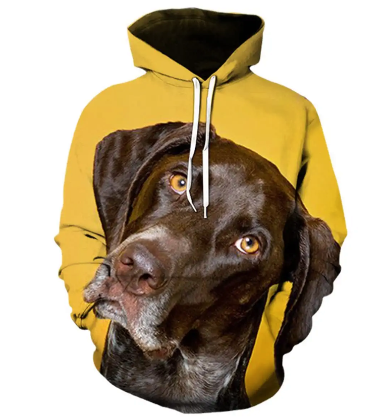 Dog 3D Printed Hoodie Cute Animal Pullover Men Ladies Fashion Casual Oversized Hoodie Harajuku Streetwear