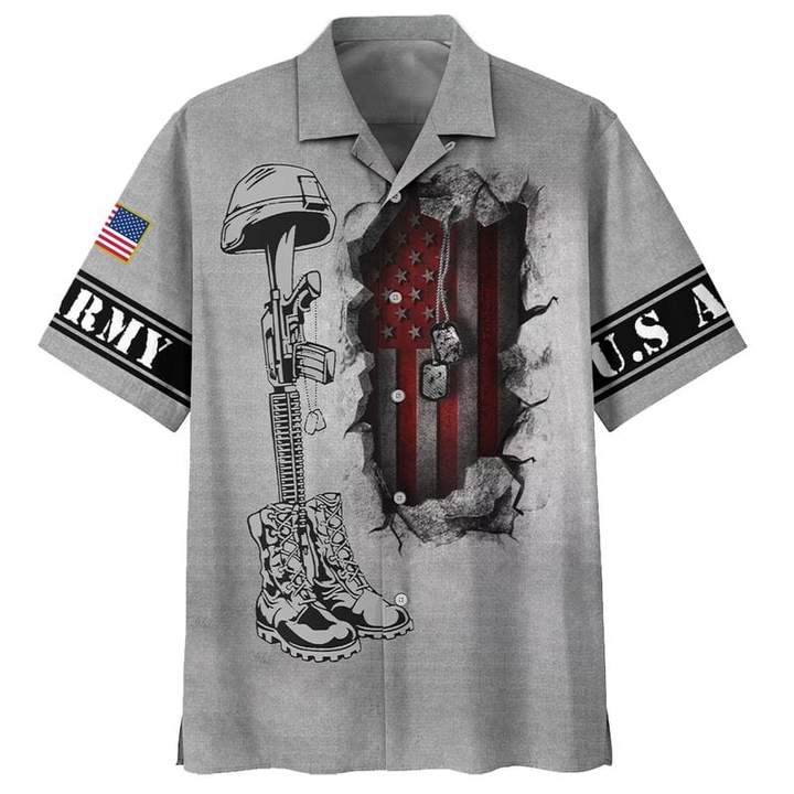 Dog Tag Us Army Do Not Give In To The War Within End Veteran Suicide Hawaiian Shirt
