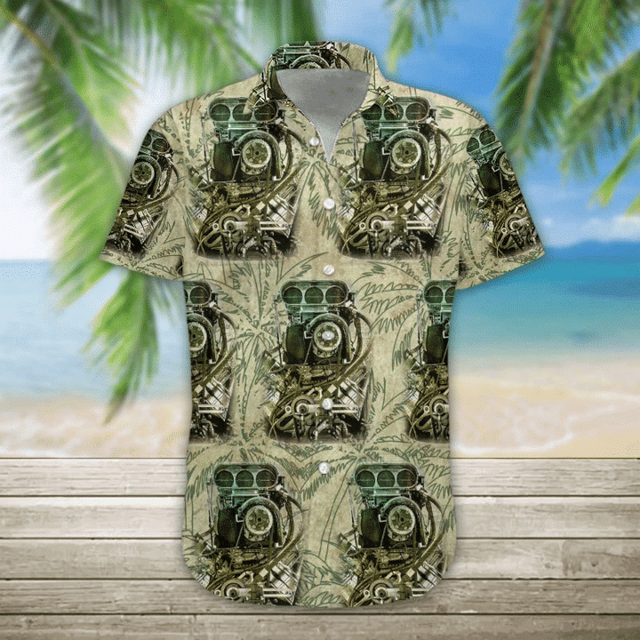 Drag Racing Hawaiian Shirt
