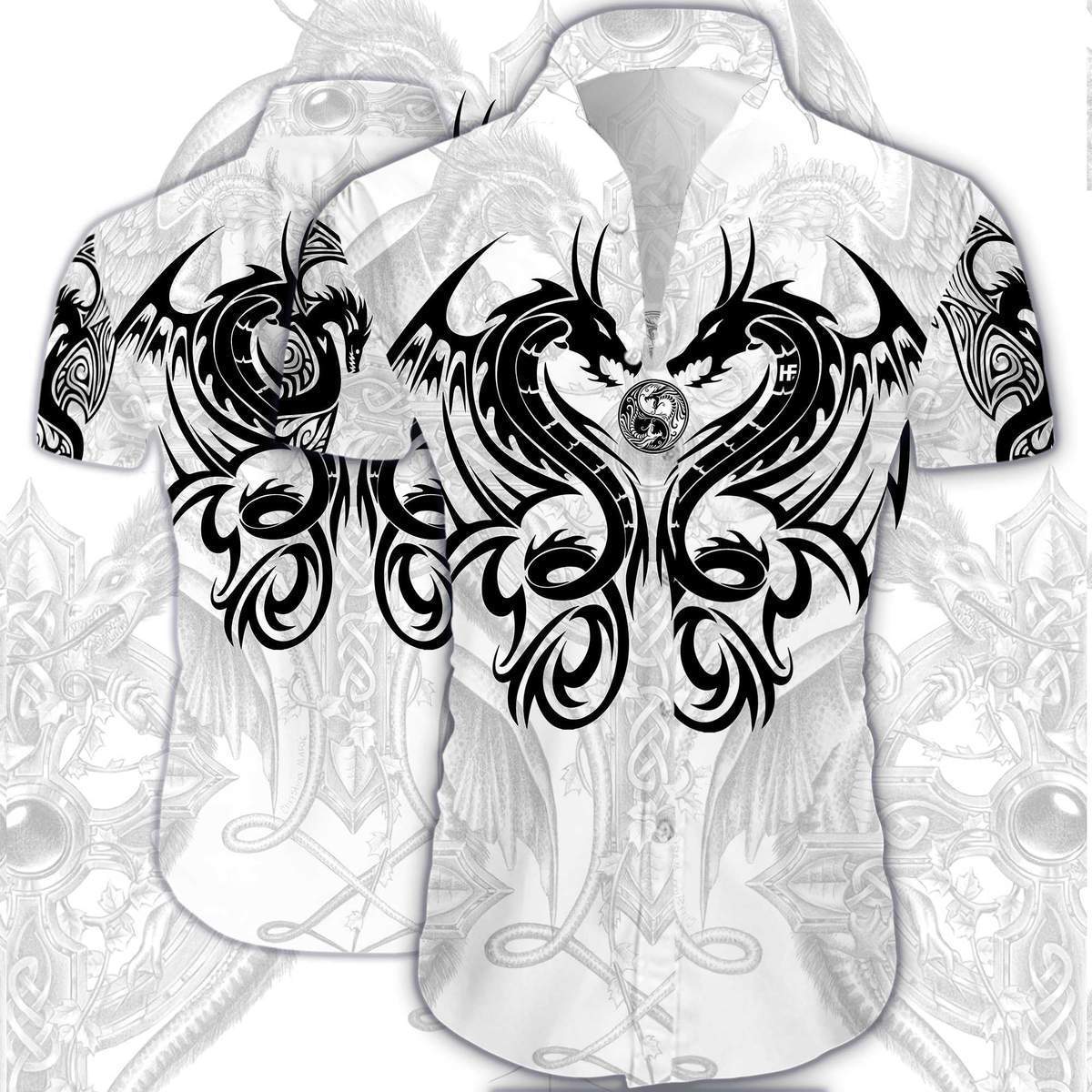 Dragon Tattoo Hawaiian Shirt