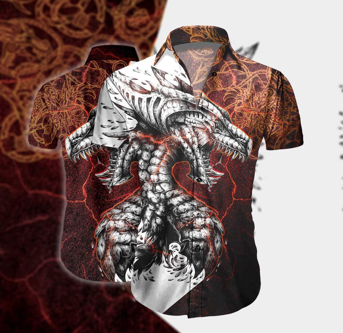 Dragon Tattoo Hawaiian Shirt Unisex