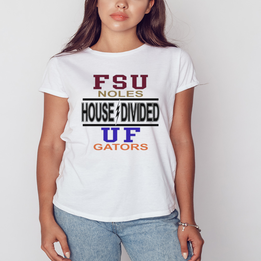 FSU Noles House Divided UF Gator T-Shirt 2 Women's shirt