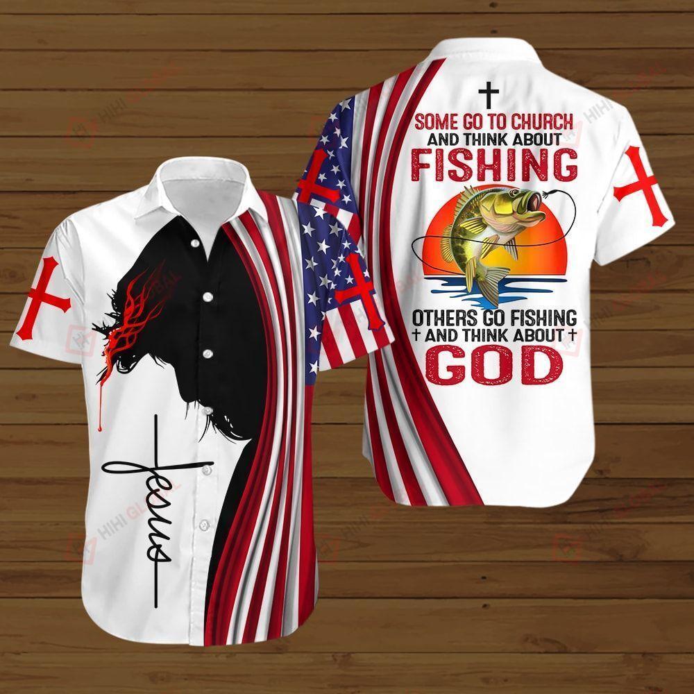 Fishing God Hawaiian Shirts