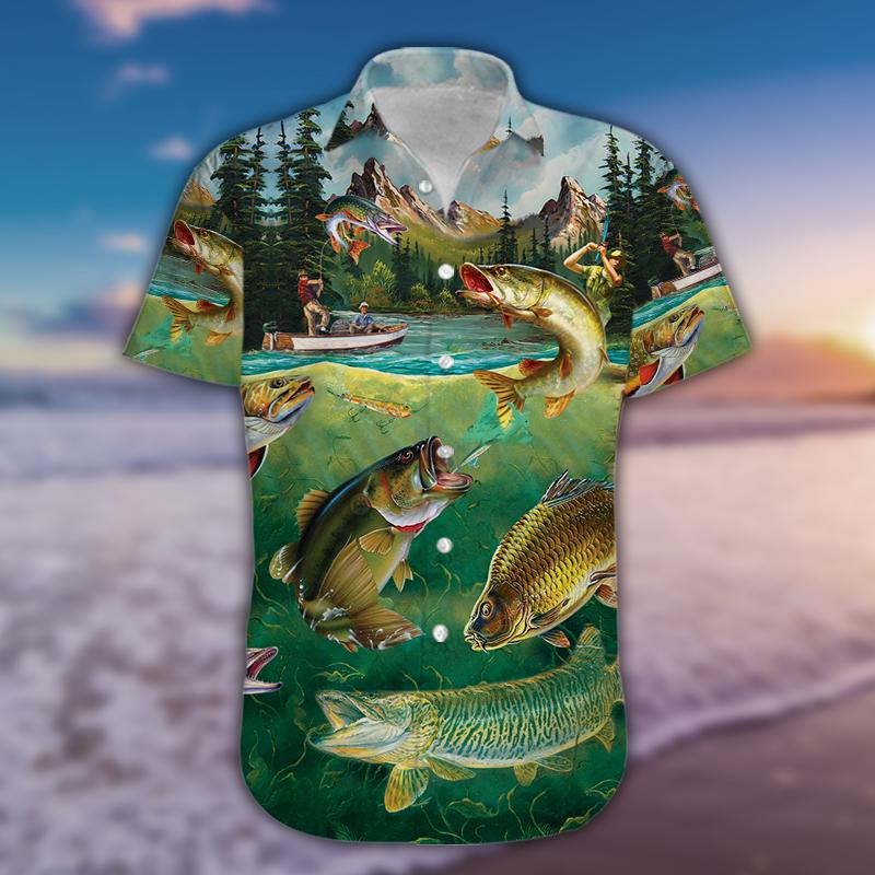 Fishing The Lake Is Calling And I Must Go Hawaiian Shirts