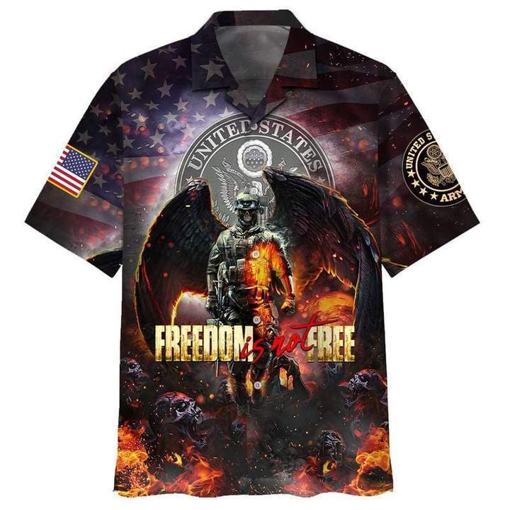 Freedom Is Not Free Veteran Memorial Hawaiian Shirt