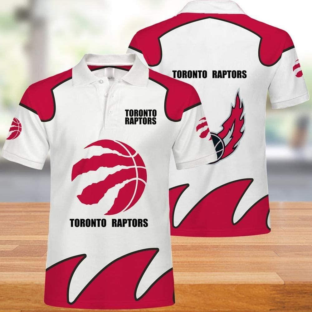 NBA Toronto Raptors Print Casual Summer 3D Polo Shirt