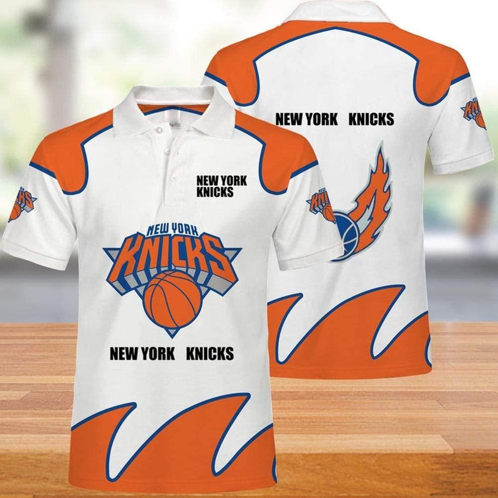 New York Knicks Print Casual Summer 3D Polo Shirt