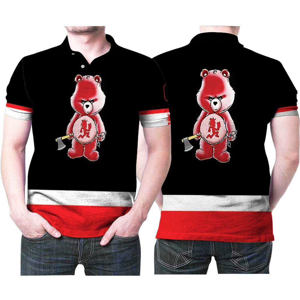 Psycho Bear Hatchet Man Juggalo Insane Clown Posse 3D All Over Print Polo Shirt