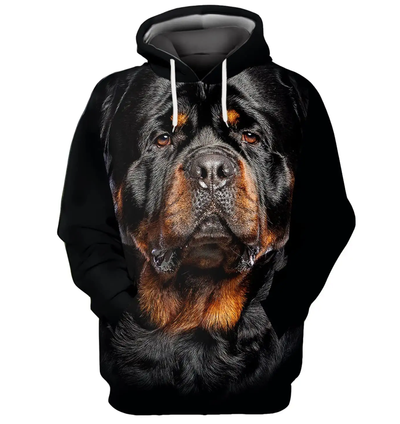 Rottweiler 3D Hoodie, Dog Lover Sweater Hoddie, For Dog Lover, Gift For Dog Mom, 3D Sweatshirt, All Over Printed Perfects 3D Hoodie, Zip Hoodie