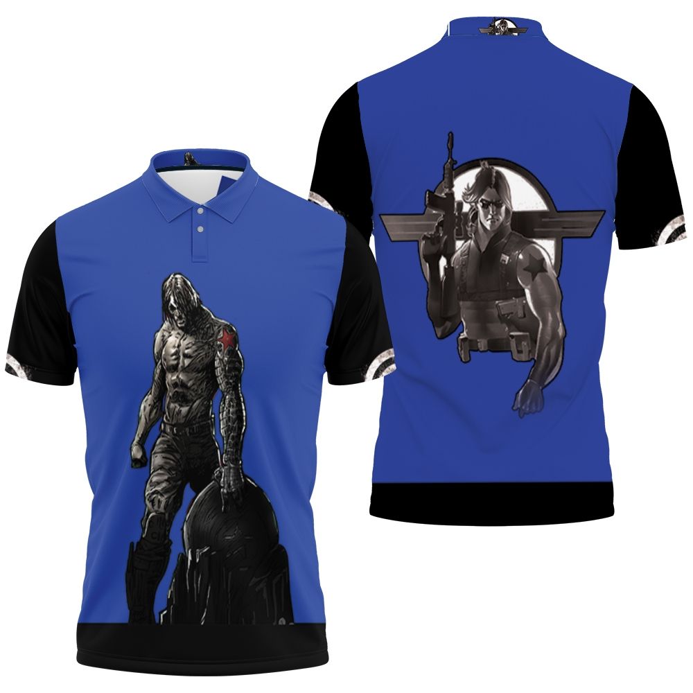 The Falcon And The Winter Soldier Iron Soldier Superhero 3D All Over Print Polo Shirt