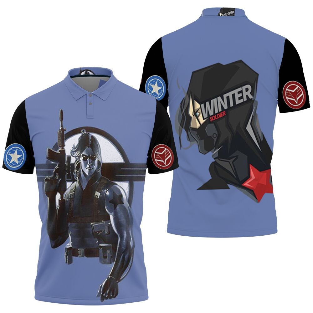 The Winter Soldier Real Assassin 3D All Over Print Polo Shirt