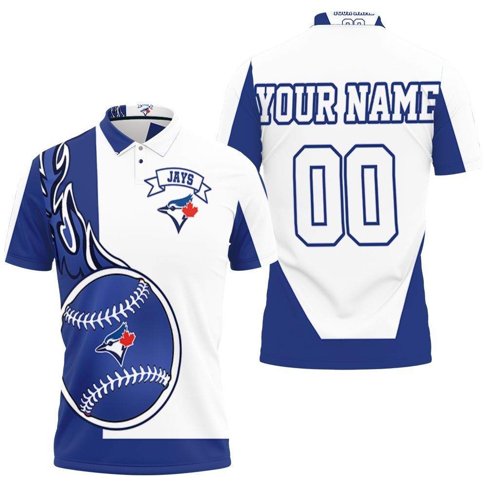 Toronto Blue Jays Personalized 3D All Over Print Polo Shirt